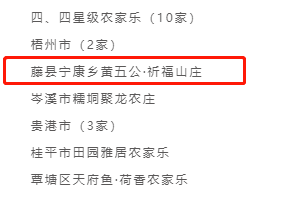 藤县塘步镇、宁康乡这二个山庄分k1体育在线登录别被拟评为5星级和4星级农家乐(图2)